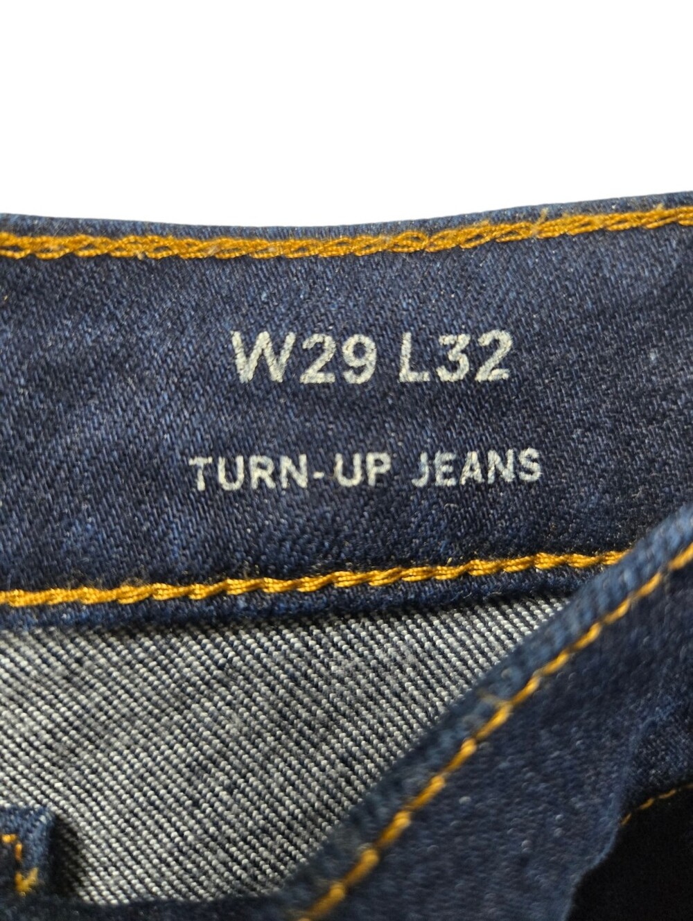 Boden Turn-Up Jeans High Rise Wide Leg Indigo Rinse Dark Wash - Picture 10 of 16